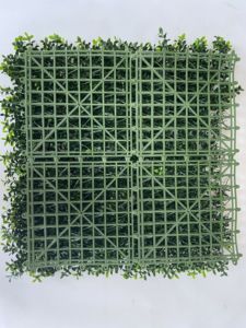 Uv-Boksholz gefälschte Grünmatten Heckenfutter synthetisch wandgemachtes Kunststoff synthetische Boxholzplatten Gras-Wandpflanzen - Product Image 6