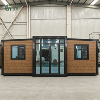 Casa Portátil Plegable, Contenedor Móvil para Oficina, Casas Prefabricadas, Contenedor de Lujo para Vivir al Aire Libre, Casa Prefabricada Expandible