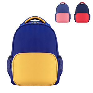 Sacs à dos scolaires de bonne qualité pour lycéens et étudiants, blanc et bleu ciel - Product Image 5