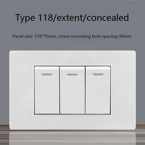 Interruptor de pared estándar general de 1 grupo y 1 canal, interruptor de luz eléctrico, disyuntor - Product Image 5