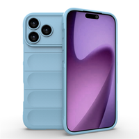 Coque arrière en silicone liquide couleur unie Lichicase pour iPhone 18Pro 18Air 18 ProMax avec coussin intérieur doux