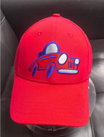 Casquette de baseball six panneaux pour enfants avec motif de petite voiture mignonne, ajustable pour garçons et filles, idéale pour les jeux en extérieur