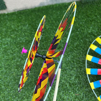 Moulins à vent arc-en-ciel colorés et personnalisables pour enfants, jouets en plastique à enfouir dans le sol pour la décoration extérieure du jardin, toutes saisons