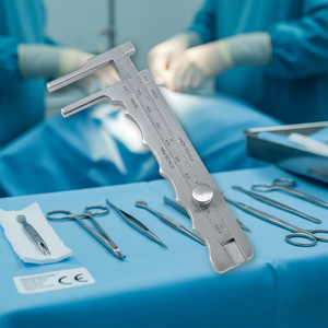 Calibre en acier gradué en mm et en pouces Manuel jusqu'à 115 mm et 139 mm Haute qualité Utilisation hospitalière Certifié CE Garantie à vie - Product Image 3