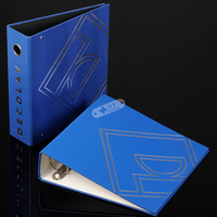 Classeur A4 personnalisé en papier imperméable avec couverture rigide, anneaux 3D, porte-documents de bureau