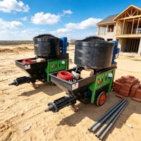 Machine à pulvériser du mortier de ciment électrique portable 220V avec un débit stable pour les travaux de plâtrage en intérieur