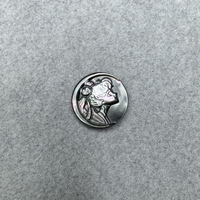 Piezas de Joyería de Madreperla con Patrón de Sailor Moon Talladas con CNC, Conchas Naturales para Hacer Collares y Pulseras