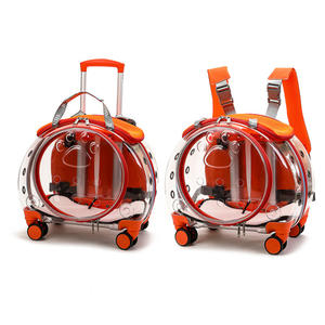 Bubble Cat Sac à dos Pet Travel Carrier Chiens <span class=keywords><strong>Transport</strong></span> Rolling Carrier avec roues Carrier Sac à dos Poches Petit chiot Personnalisé PC - Product Image 6