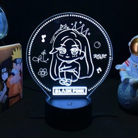 Lampe 3D pour enfants, filles, anime, Blackpink Lisa, Corée