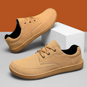 <span class=keywords><strong>Calzado</strong></span> <span class=keywords><strong>Minimalista</strong></span> Personalizado de Cuero de PU para Gimnasio, Zapatillas Deportivas Casuales <span class=keywords><strong>Barefoot</strong></span> con Puntera Ancha y Drop Cero para Caminar, Talla 48 - Product Image 2
