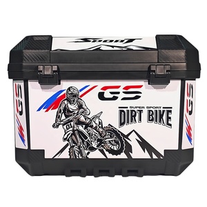 Caja Trasera <span class=keywords><strong>para</strong></span> <span class=keywords><strong>Motocicleta</strong></span> en Oferta, Gran Capacidad de 45L, <span class=keywords><strong>Maletero</strong></span> de PP con Protección Anticolisión, Diseño Impermeable - Product Image 5