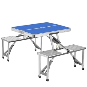 <span class=keywords><strong>Table</strong></span> et chaise pliantes modernes en métal directes d'usine pour une utilisation en extérieur bureau <span class=keywords><strong>pliable</strong></span> peu encombrant pour la cour - Product Image 2