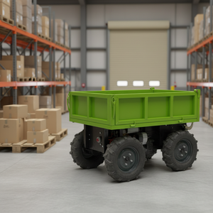 Chariot à roues <span class=keywords><strong>mini</strong></span>-dumper compact électrique télécommandé, chariot électrique surpuissant, transporteur 500 kg, CE EPA - Product Image 2