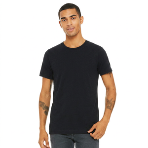 Camiseta de Hombre 100% Algodón Jersey, Cuello Redondo, Manga Corta, Corte Básico, Color Negro, Talla XL - Product Image 1