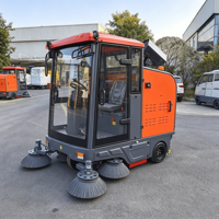 Nouvelle balayeuse électrique autoportée ConTour 48V, largeur de nettoyage 1900 mm, vitesse 16000 m/h, haute efficacité pour parcs industriels