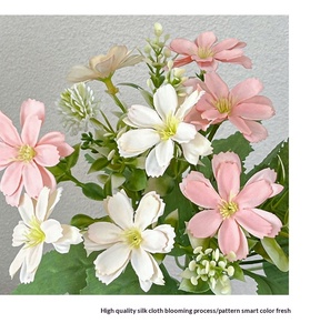 Flor Artificial Realista de Margarita Mariposa Aisha de Tallo Único y 5 Ramas, de Seda y Plástico, para Decoración del Hogar, Bodas y Eventos Florales - Product Image 6