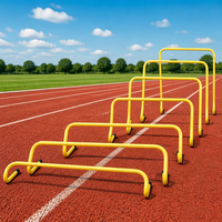 Haies d'agilité mobiles en PVC durables de niveau professionnel de 80 cm de large, ensemble de haies réglables pour l'entraînement de vitesse, équipement d'entraînement de football