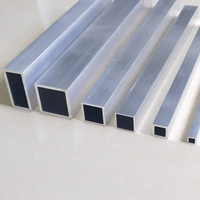 6063 Tube Rectangle en aluminium avion 2x2 à vendre 1.5X1.5 19mm 2 1 2 pouces tube carré en aluminium