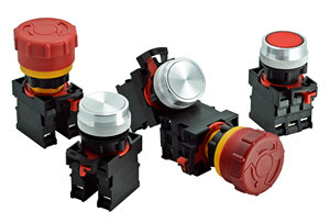 ELEWIND Interruptor de Botón Pulsador Tipo Hongo de 22mm 1NO1NC Momentáneo o de Retención para Voltaje de 220V 3A - Product Image 4
