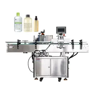 Máquina impressora de etiquetas para garrafas de água, rotuladora de sabonete redondo, máquina de rotulagem de garrafas redondas com impressora