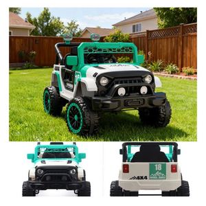 Baby Electric Ride-On Car <b>Plastic</b> Body Push Handle Toy Vehicle Smooth Rolling <b>Wheels</b> Indoor Outdoor Play Fun Safe Car - Product Image 4