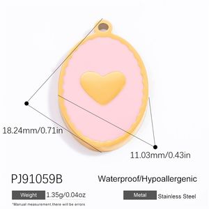 จี้ห้อยรูปหยดน้ำมันทำมือสุดหรูหรา ดีไซน์เก๋ไก๋ ชุบทอง 18K บนสแตนเลสสตีล  เครื่องประดับแฟชั่น - Product Image 6