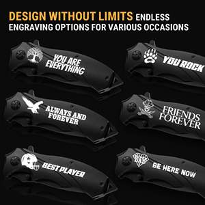 Couteau de poche pliant gris en acier inoxydable avec clip de ceinture, 3 pièces - Product Image 3