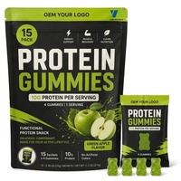 Gummies protéinés OEM 10g – Sachet de protéines – Snack nutritionnel fonctionnel – Marque privée – Saveur personnalisée – Emballage sur mesure