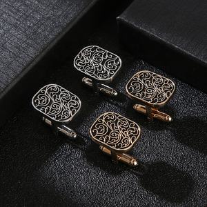 Venta caliente Listo Stock Barato Plata Oro Aleación Clásico Retro Románico <span class=keywords><strong>Gemelos</strong></span> y Elegante <span class=keywords><strong>Camisa</strong></span> de los hombres Cuff Studs están en oferta - Product Image 3