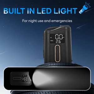 Richtek 2025 yeni kablosuz taşınabilir araba lastiği hava pompası hızlı şişirmek tek silindir ABS lityum pil DC 11.1V 150 PSI Max LED - Product Image 4