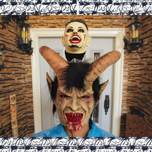 Horror Face Devil Masks Halloween Scary Demon Latex Ghost Mask Máscaras de goma para juego de rol <span class=keywords><strong>Lucifer</strong></span> - Product Image 6