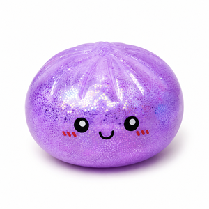 ASMR Zen Zone Jumbo Dumpling Squishy (TPR)-Satisfying Food-Themed Fidget Toy for Ages 5+ Unisex Office Desk Stress Relief - Product Image 4