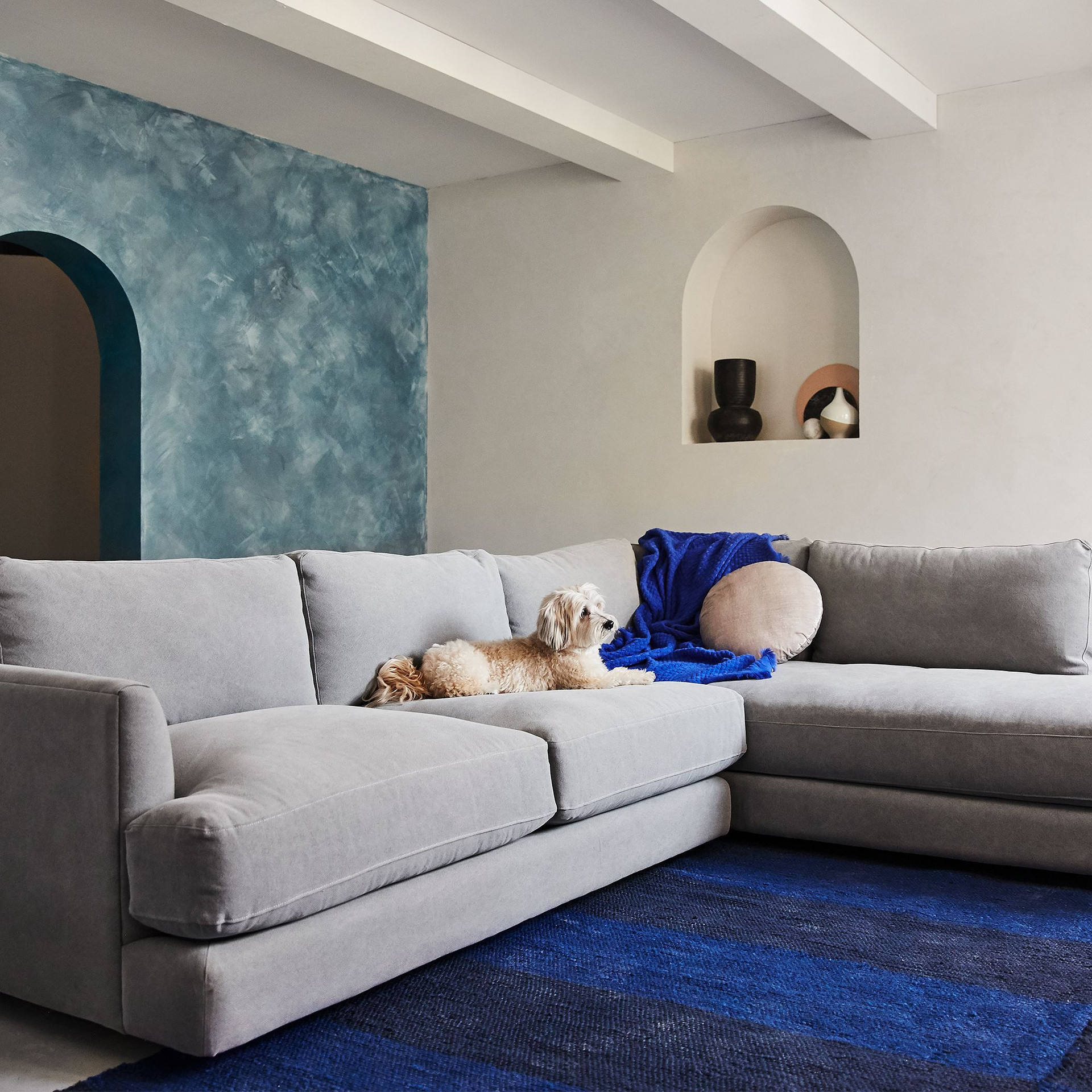 Living room sofa indoor furniture 2-piece bumper chaise corner sofa