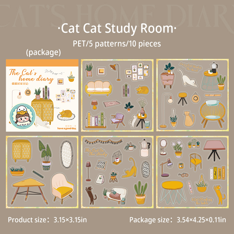 D Cat Study Room