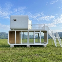 Maison préfabriquée Apple Cabin extensible avec structure en acier et design de conteneur extensible