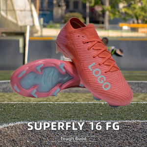 Botas de Fútbol Superfly 16 Mad Energy FG Ember de Corte Alto/Bajo al por Mayor, Alta Calidad, Entresuela de TPU Rosa, Nombre+Número Personalizados, Primavera - Product Image 2