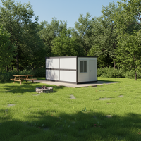 Pod de bureau modulaire portable, maison conteneur pliable en kit chinois, garage et studio préfabriqués à montage rapide