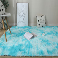 Factory Supply Good Quality, PV Fur Long Pile Tie Dye and Solid Fluffy Carpet 3d Design Shaggy Floor Area Rugs for Living Room/