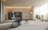 Bureau de direction électrique à hauteur réglable KMJ, mobilier de bureau moderne de luxe, bureau debout Maglev