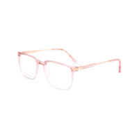 Monture de lunettes optiques carrées TR |   Temple en métal |   Couleur dégradée transparente |   Lunettes de vue |   Couleurs multiples