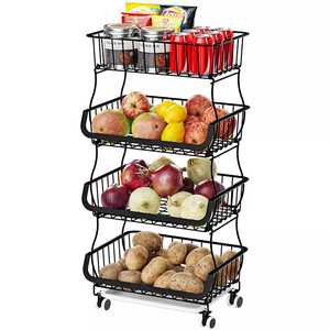 Dismountable 2-6 Layers Home Storage & Organization Cart Kitchen Accessories Organizer