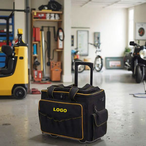 Sac à outils pour électriciens en polyester durable de haute qualité, résistant à l'eau, 1200D, personnalisé en usine, avec roulettes - Product Image 1