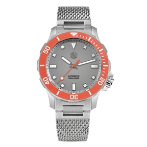 Reloj San Martin SN0085 de Diseño Original DiverV2 para Hombre, Reloj Mecánico Automático NH35, Correa Milanesa, Resistente al Agua 200m, Luminoso - Product Image 1