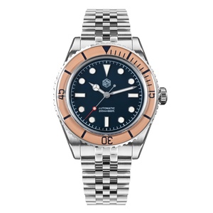 San Martin SN0133 Vintage Luxury Men Dive <b>Watch</b> 40mm NH35 Automatic <b>Mechanical</b> Sapphire Bezel J-type Bracelet Waterproof 200m - Product Image 1