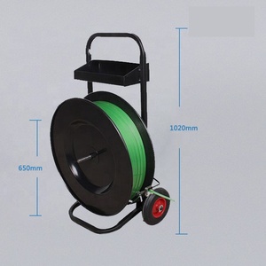 Fabrik-Großhandel Mobiler Bandspenderwagen mit Großen Rädern und Werkzeugkasten für Kunststoff-Umreifungsrollen - Product Image 5