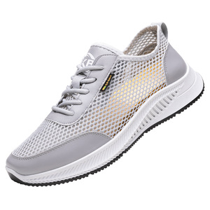Chaussures de sport rétro pour hommes de haute qualité, printemps automne, chaussures de marche, antidérapantes, semelles souples, respirantes, légères pour garçons - Product Image 1