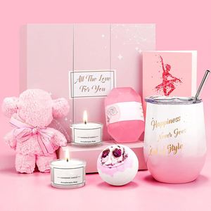 <b>Pink</b> Color Exquisite Wedding Bride Party <b>Gifts</b> for Women Relaxation Spa <b>Gift</b> for Girls Custom Wholesale Bridesmaid Proposal Box - Product Image 1