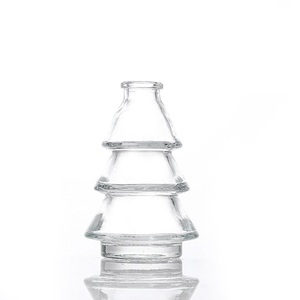 Bouteille en verre d'aromathérapie sans flamme en forme de sapin de Noël, diffuseur à bâtonnets en verre, bouteille de parfum pour voiture, vente en gros - Product Image 5