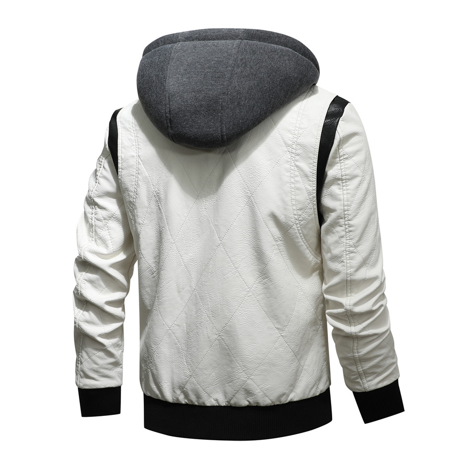 Blanco-Sudadera con capucha
