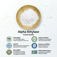 Poudre d'enzyme alpha-amylase de qualité alimentaire CAS 9000-90-2, haute activité, pour la transformation de l'amidon, la pâtisserie et la brasserie